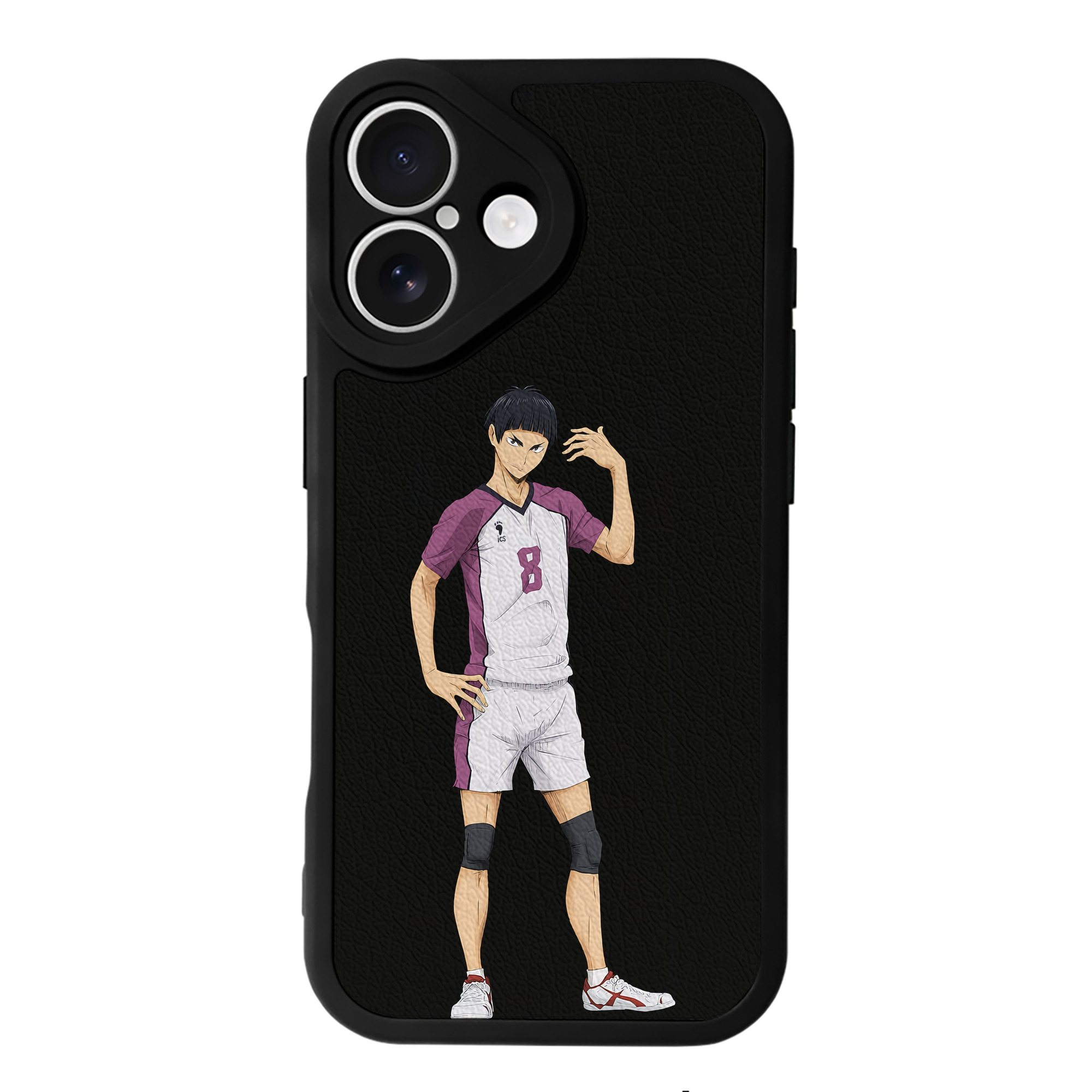 （画像用） ハイキュー!! Haikyu!! 【iPhone 16シリーズ対応】シリコンスマホケース（レザー調） 材質：シリコン